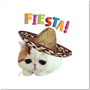 Cinco de Mayo meow-o Fiesta kitty Posters and Art